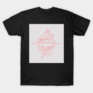 Jesus Christ Sacred Heart illustration T-Shirt